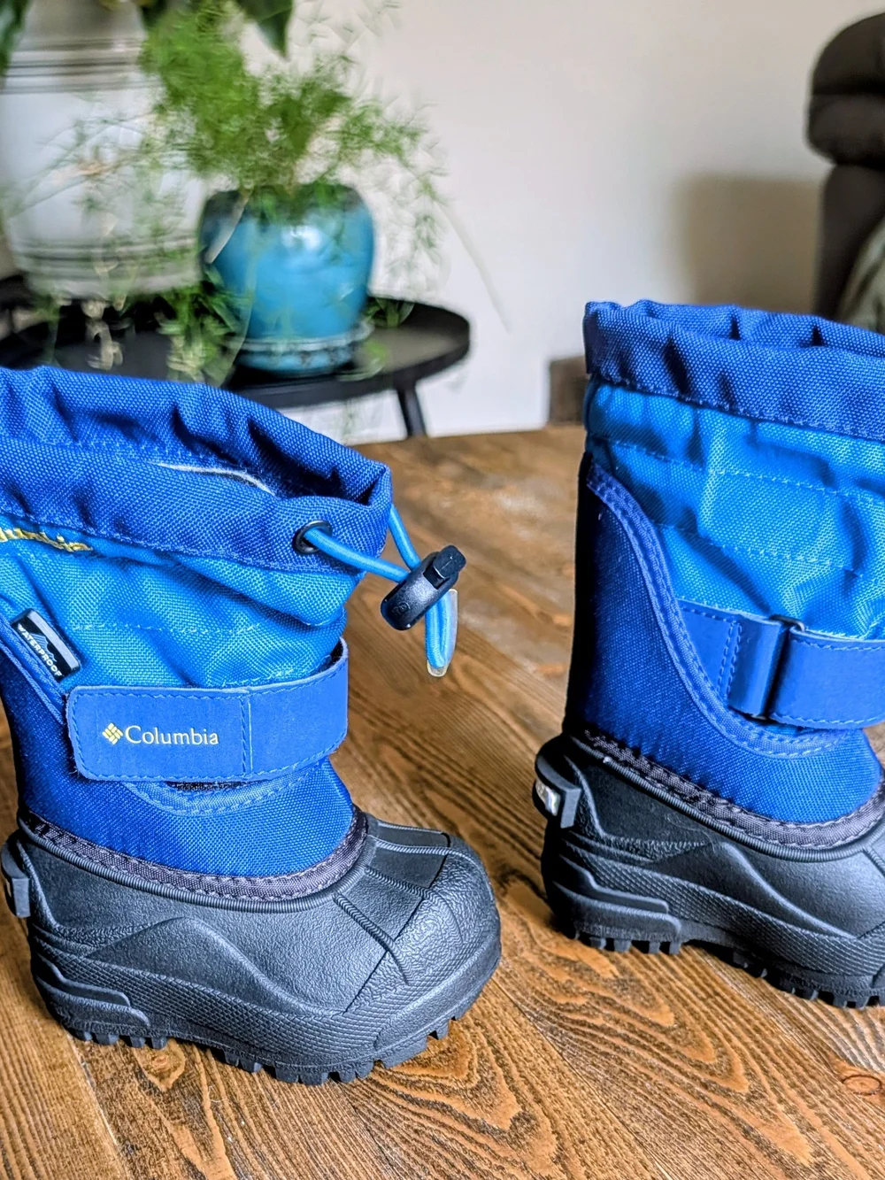 Columbia Kids Blue Winter Snow Boots - Warm Waterproof Outdoor Shoes